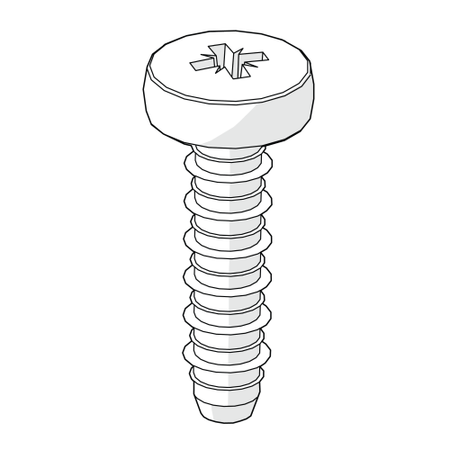 Självgängande hilo plastite-skruv 4,8 x 18 mm (800.0062)