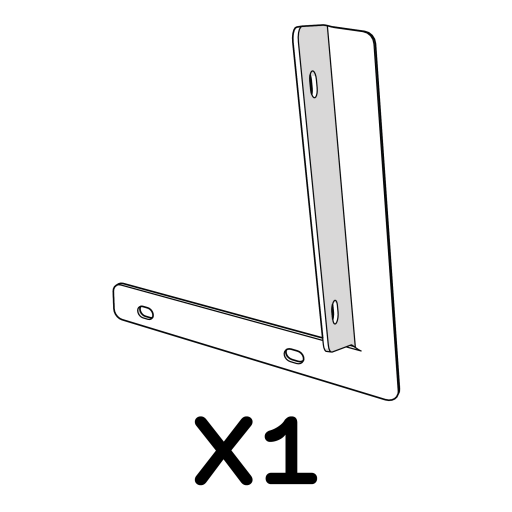 Fäste sidopanel till ryggstång vänster 114.1087 x1