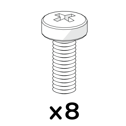 8 x maskinskruv m6 x 16 pozi pan (800.0037)